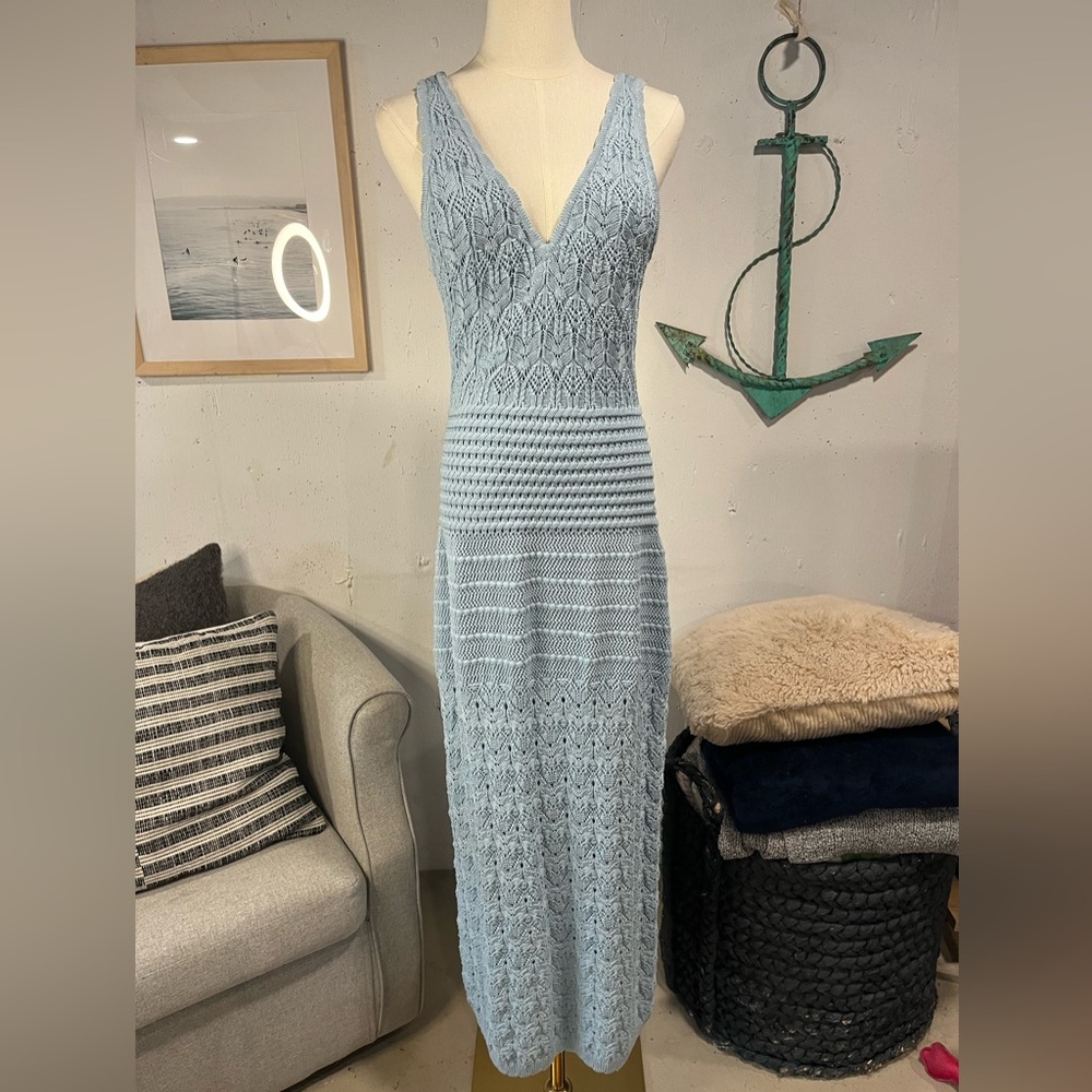 Ronny Kobo Crochet Knit Dress-L - Picture 4 of 8